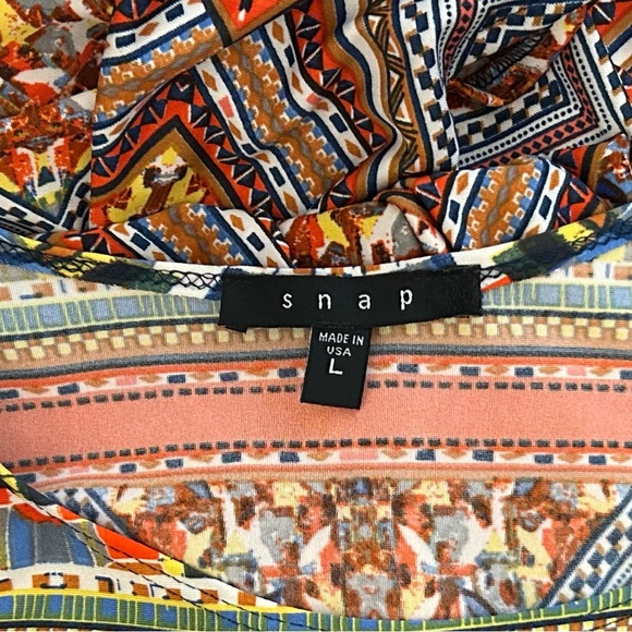 SNAP Colourful Open Back Maxi Dress, size L - Picture 4 of 5